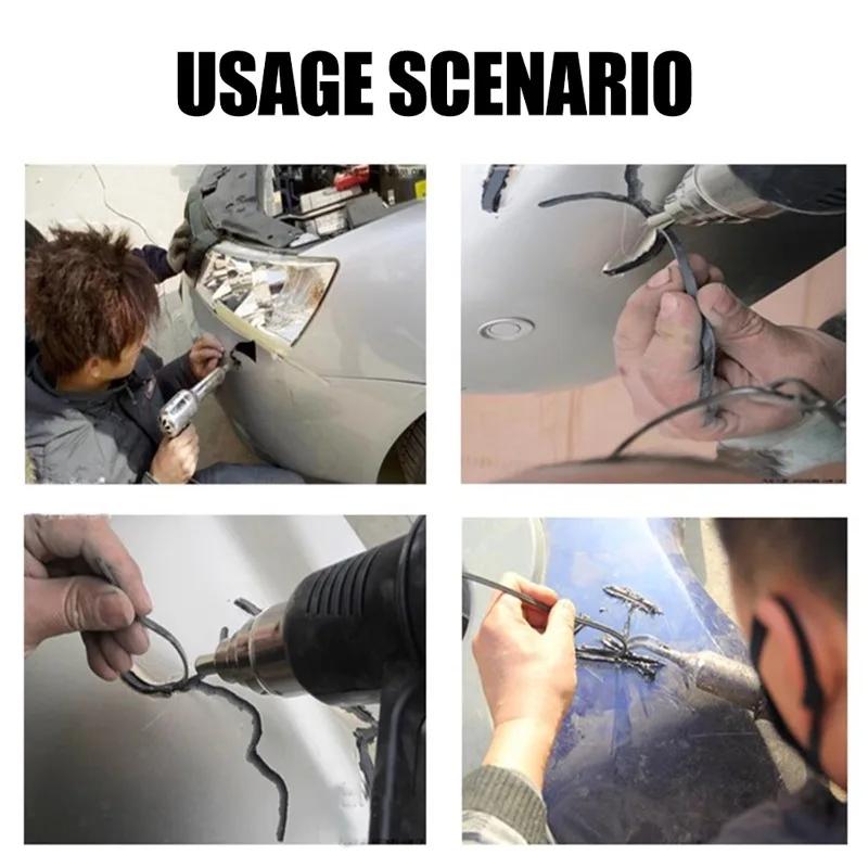 PP/PE/PVC/ABS Kunststoffschweißstab-Set 20cm für Stoßstangenreparatur Schweißzubehör Kunststoffschweißbrenner Polypropylen-Schweißstab 50 Stück