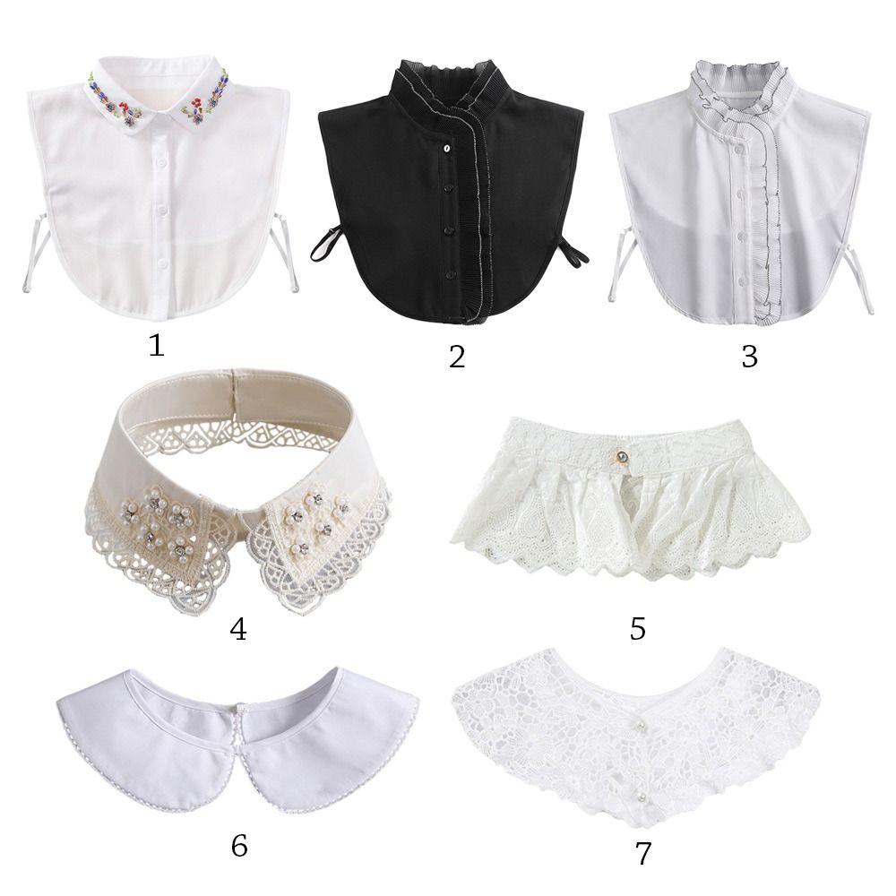 Neuer gefälschter Reverskragen, Vintage, abnehmbarer Hemdkragen für Damen, Bluse, Pullover, falscher Kragen, Revers, Top, Krawatten