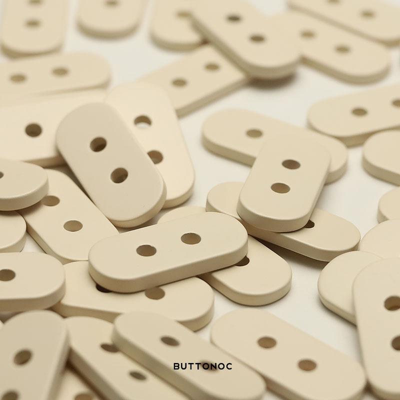 5pcs Oval Two-Eyed Resin Button Down Jacket Coat Rope Button Women's Jacket Double-Sided Nylon Windbreaker Button