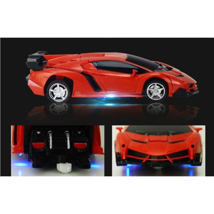 Transformovatelné sportovní auto na dálkové ovládání - HUIXIN - Model robota - Červené - Pro děti