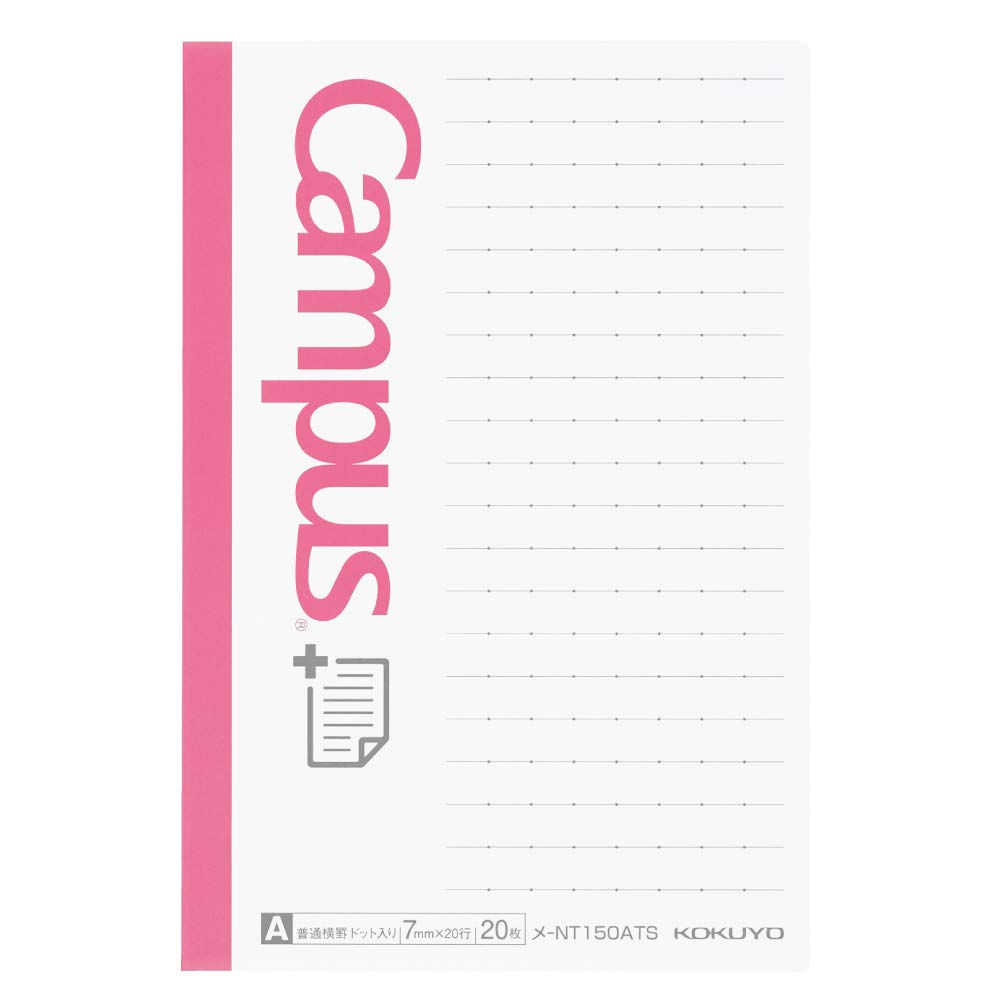 KOKUYO Campus Sticky Notebook Sticky Notes for Efficient Side Notes, Note-Taking, Dot-Ruled, Type, ME-NT150ATS