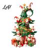 Durable Holiday Window Art Christmas Tree Stickers with Gnome And Snowman Removable Glass Stickers PVC Self Adhesive Mural Waterproof Wall Decor for