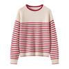 2026 Korean Style Soft Fluffy Women's Striped Sweater