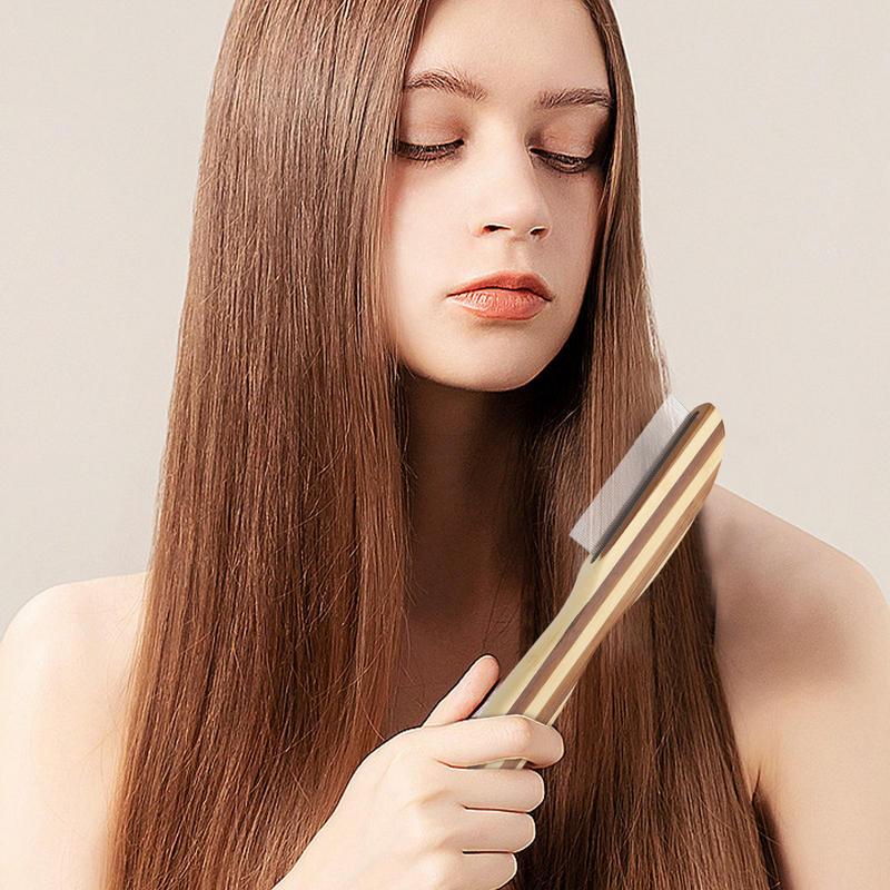 Scalp Comb For Dandruff Removal Lice Brush Comb Practical Scalp Cleaning Comb Reusable Fine Tooth Dandruff Remover Metal Lice