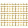 100pcs Bag Metal Bees 3D Nail Decoration Metal Stick Gold Silver Nail Decals Manicure Gold