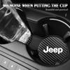 Per Jeep 2 Pezzi Sottobicchiere in Pelle Antirumore Tappetino per Tazza d'Acqua Cuscino Per Jeep Renegade Compass Grand Cherokee Wrangler Patriot Rubi