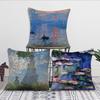 Water Lilies Claude Monet Fine Pillow Case living Room Home Sofa Office Shop Cover Printing Comfort Decoration Nordic Simplicity