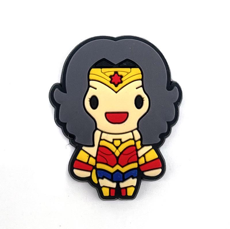 Marvel Series Croc Shoe Charms: Removable PVC Buckles for Holey Shoes