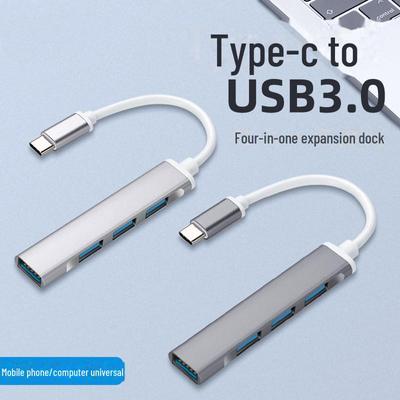 USB3.0 Type-C Expansion Dock: 1-to-4 Notebook Hub for USB Devices