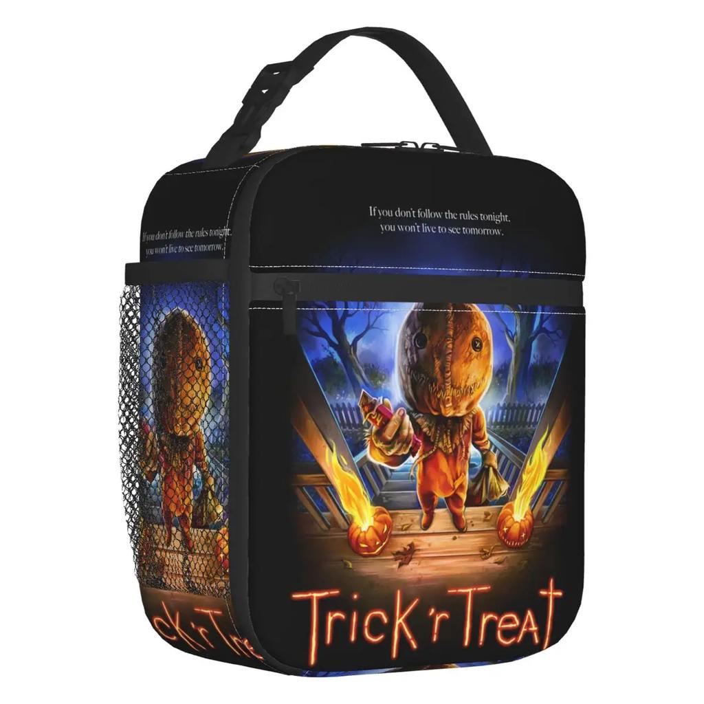 Treat Sam Halloween Horrorfilm Isolierte Lunchtaschen für Arbeit Schule Auslaufsicher Thermische Kühltasche Bento Box Frauen Kinder