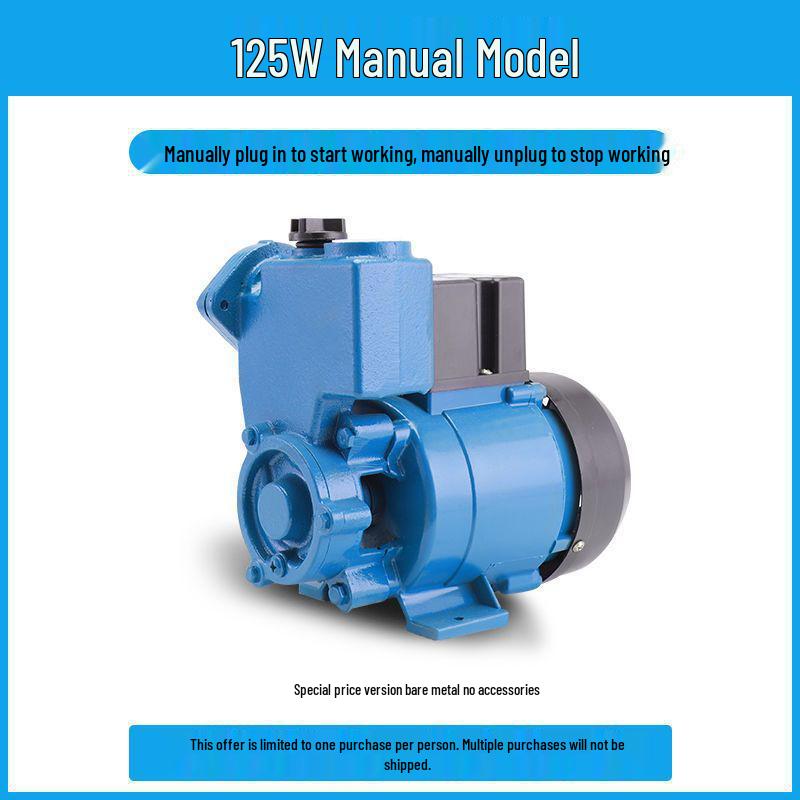 220V Automatische selbstansaugende Haushaltswasserpumpe - Hochdruck Brunnen- und Druckerhöhungspumpe
