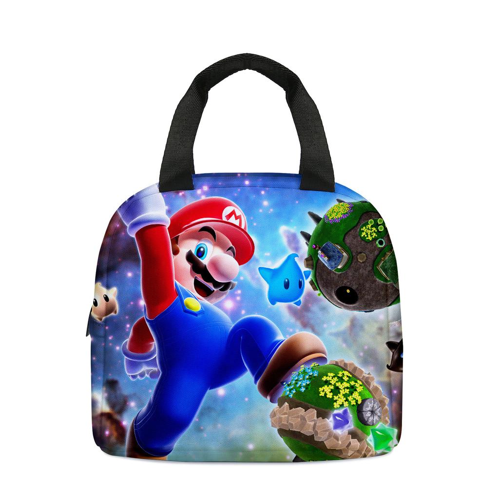 Lunch Bag Children'S Portable Lunch Box Bag Cartoon Portable Bento Bag Printed Outdoor Picnic Bag