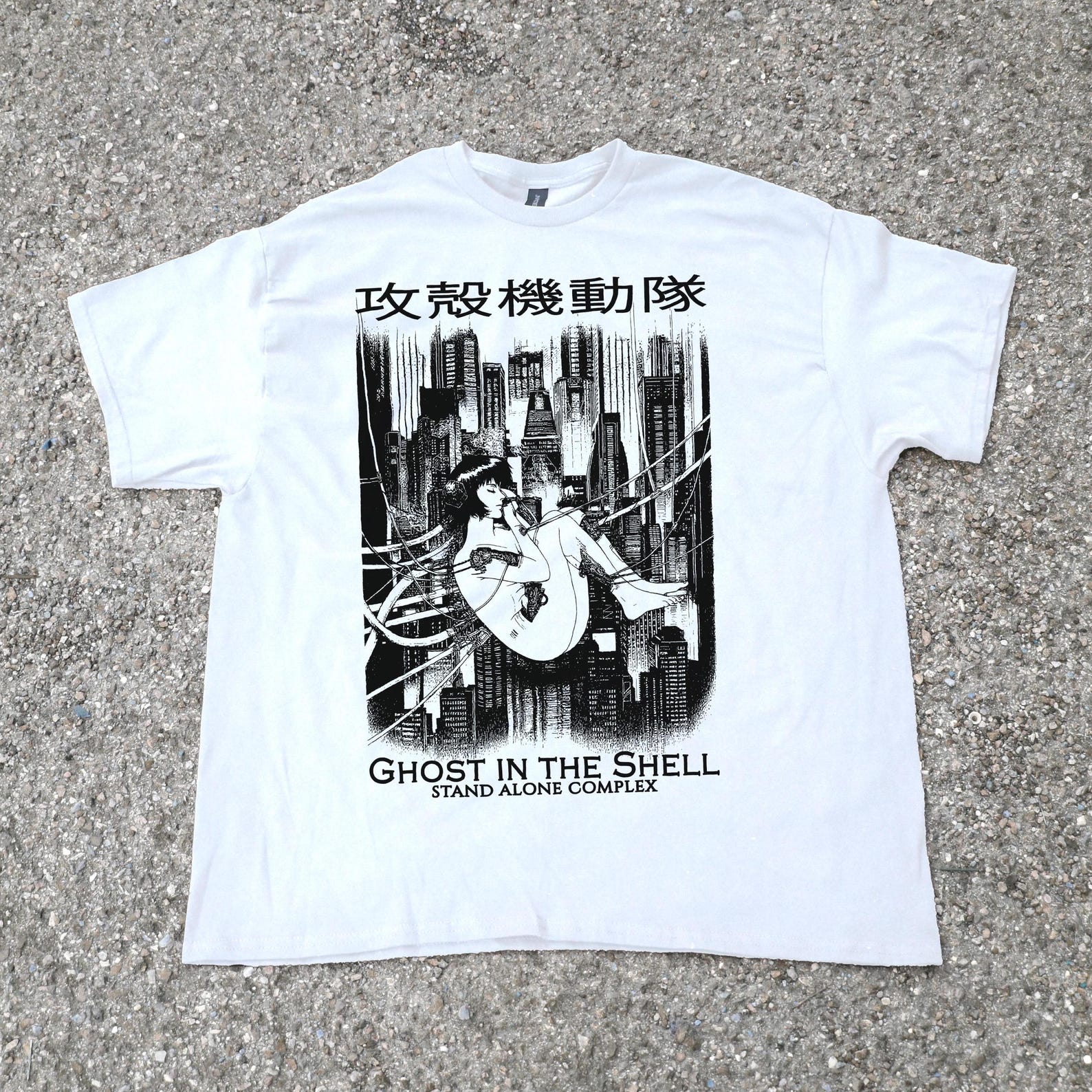 Unisex Shirt Ghost in the Shell, Anime Graphic Tee, Cyberpunk Shirt, Japanese Animation Top, Manga, CULT MOVIE S
