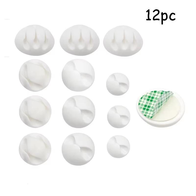 20pcs Data Cable Holders Charger Line Clip Easy To Install For Computer/Tablet/Cellphone Wire Organization Household Accessories