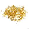 200 Copper Ear Earring Post s 6/8/10mm Cabochon Pad Jewelry Findings