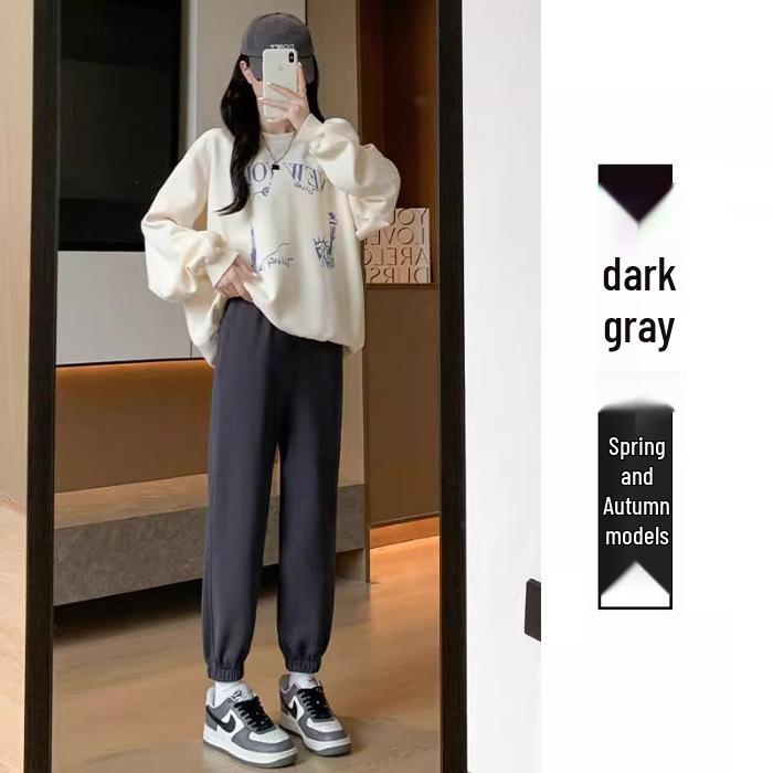 

Maternity Plus Velvet Lantern Sweatpants for Autumn/Winter 2025: Casual Joggers in Long and Cropped Styles 3XL