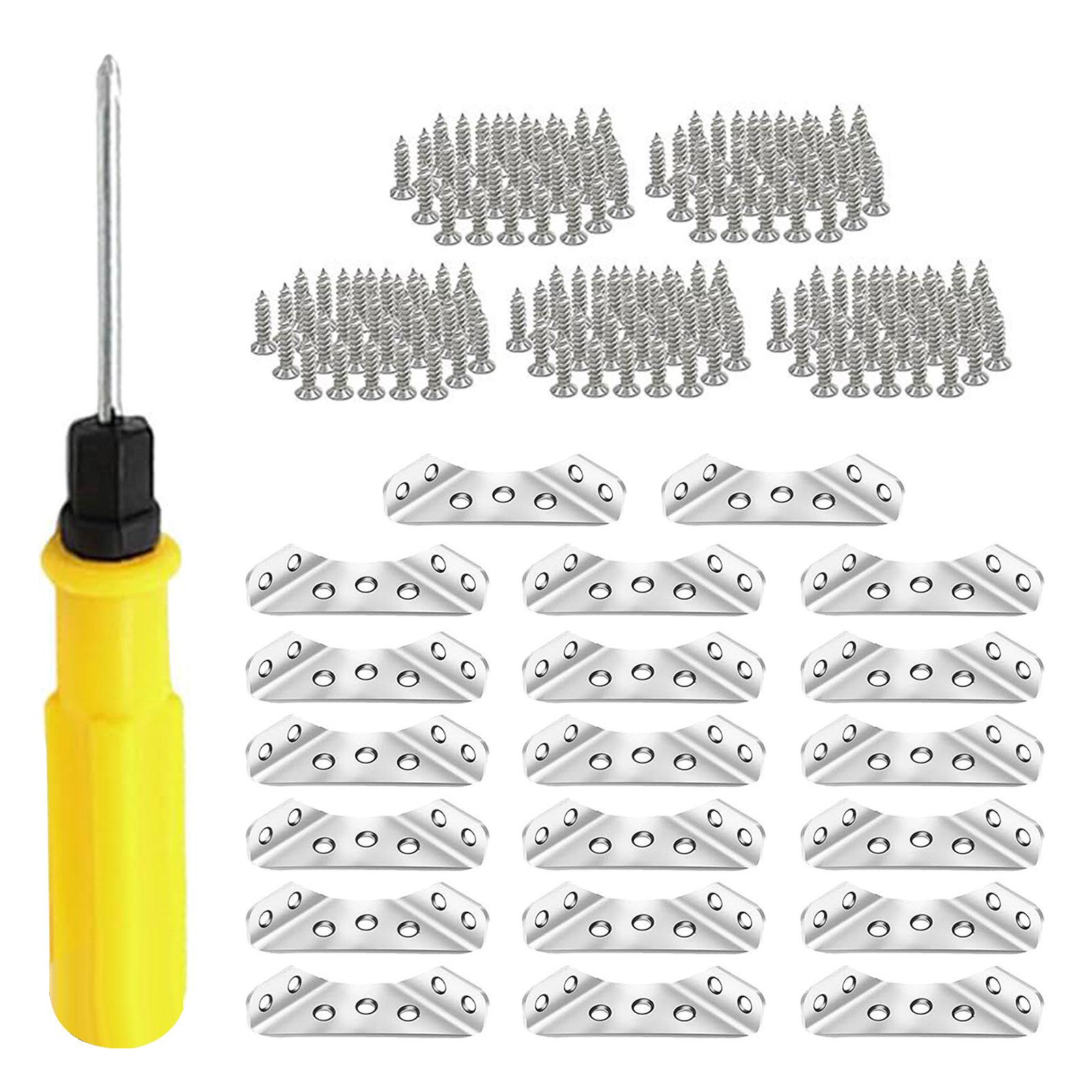 

Универсальные угловые соединители для мебели Угловой соединитель для мебели Надежный зажим Металлические опоры для дерева с гвоздями и инструментом B