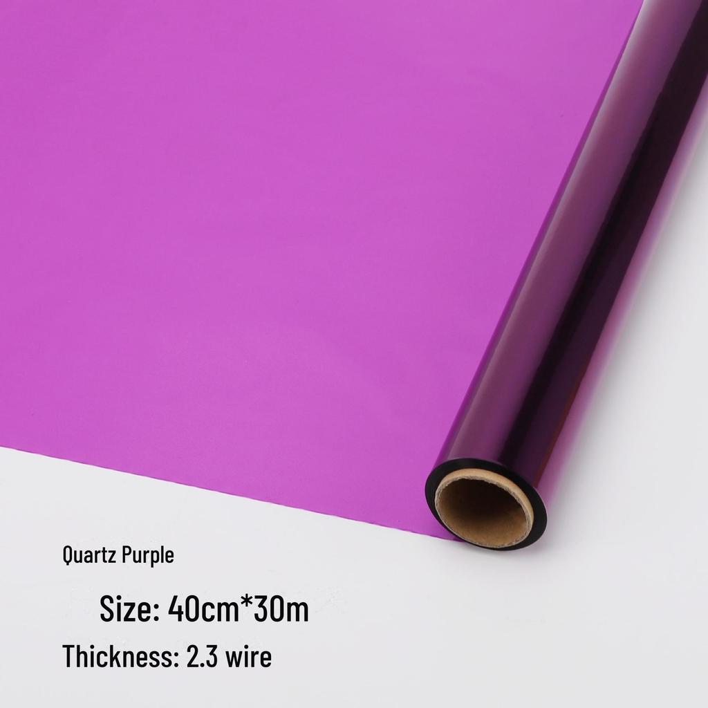 Waterproof Colored Glass Crystal Cellophane Roll for Flower Art and Packaging