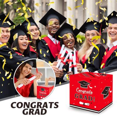 Graduated Garden Graduation , Bachelor's And Doctoral Hats, Voting Boxes, Card DIY, Party Decoration Party
