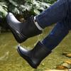 Water shoes rain shoes fashion men's medium tube rain boots rubber shoes galoshes fishing rubber shoes