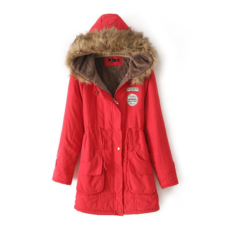 Manteau long à capuche en laine d'agneau style coréen grande taille pour femme - Hiver 2023