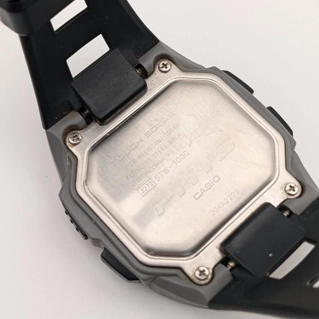 Used Good condition [In working condition] CASIO PHYS STW-1000 Men's wristwatch Radio clock