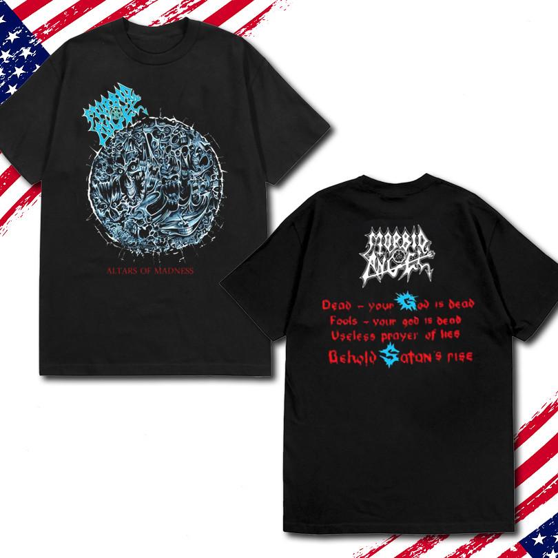 MORBID ANGEL - Altars of Madness - American Death Metal Band Cotton Shirt UR414 M