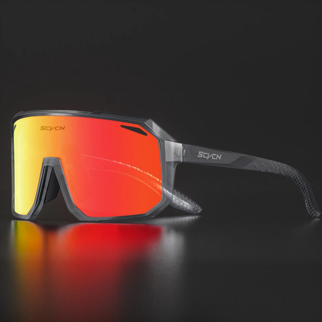 SCVCN Cycling Glasses Bike Mountain Bicycle Hiking Camping Golf UV400 Sunglasses Sport Protection Glasses for Men Women Baseball