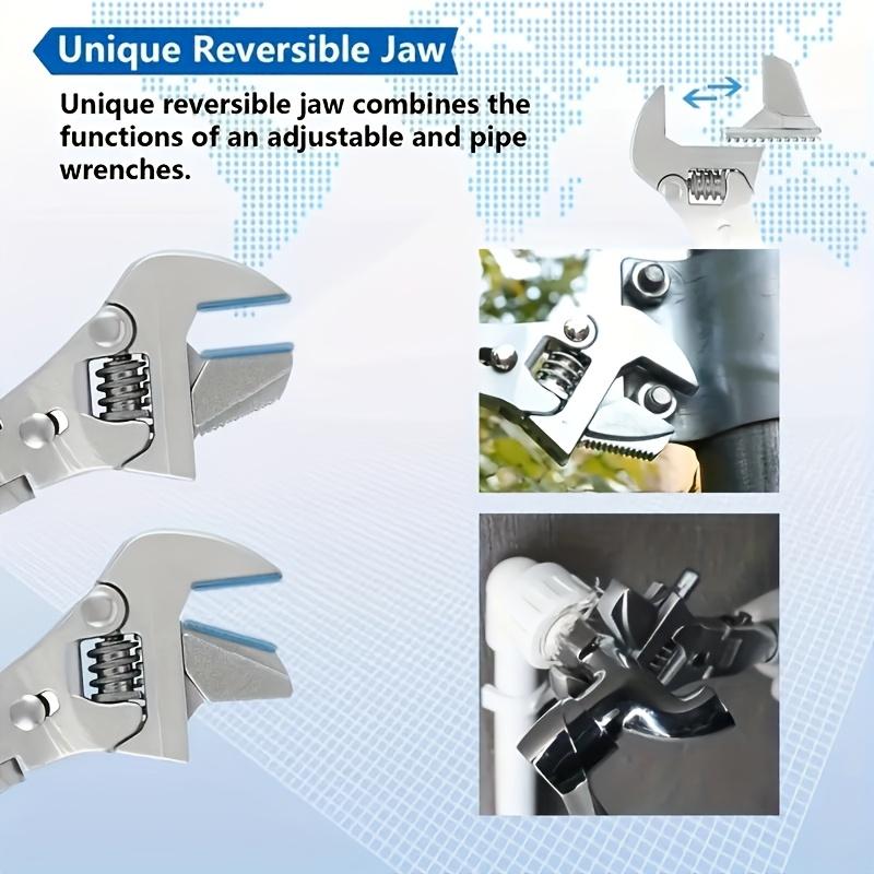 5 In 1 Adjustable Ratchet Wrench Set - with 180-degree Folding, Swivel Head and Adjustable Torque - Versatile Tool, Easy To Grip and Versatile