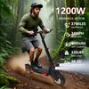 EU 2026 J11-Max Folding Electric Scooter 1200W Motor 48V18AH 10-inch Tires Adult Travel E-Scooter with Seat 30-40 Miles Escooter