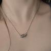 Vintage Gray Twisted Chain Necklace (Handmade)