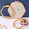 Hexagon Embroidery Hoops Hand Embroidery Tool Multifunctional Plastic Needlework Removable Quilting Frame for DIY Sewing Craft