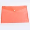 Transparent Snap Button Plastic Document Folder - New Style, Large Capacity, Colorful for Students