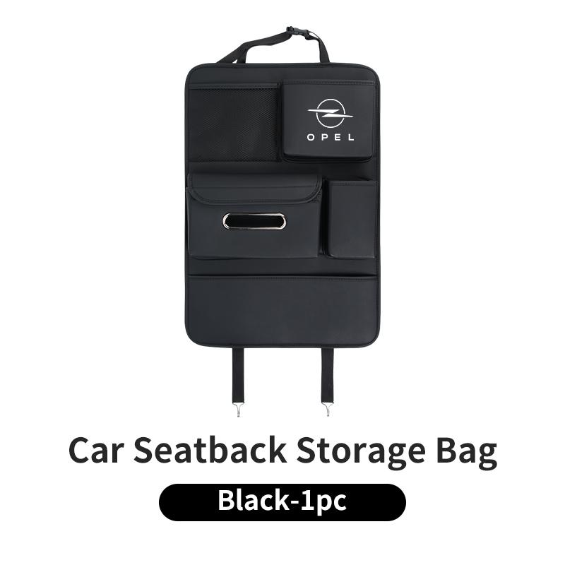 AAADQ1 Car Seatback Organizer Anti-Kick Pad Trunk Storage Bag Accessories For Opel Astra Insignia Corsa Zafira Meriva Mokka Vivaro Vect