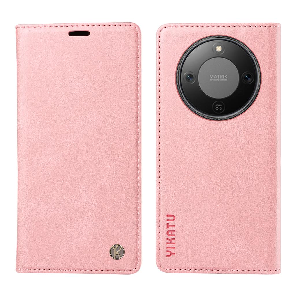 For Honor Magic8 Lite 5G/X9d 5G/X70 5G Leather Cover YIKATU YK-004 Skin-Touch Wallet Phone Cases