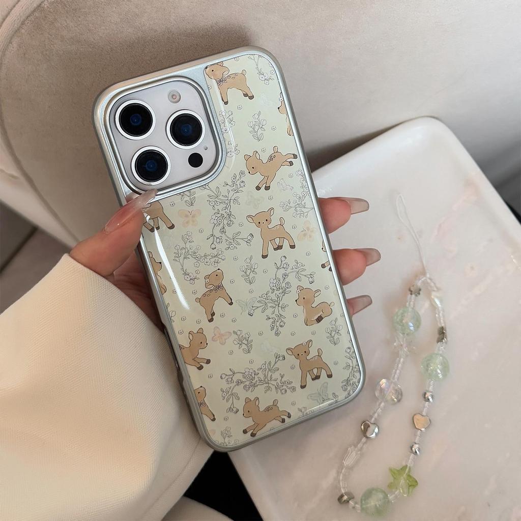 Cartoon-Hirsch-Handyhülle passend für iPhone 14, iPhone 15 und iPhone 16 Pro Max