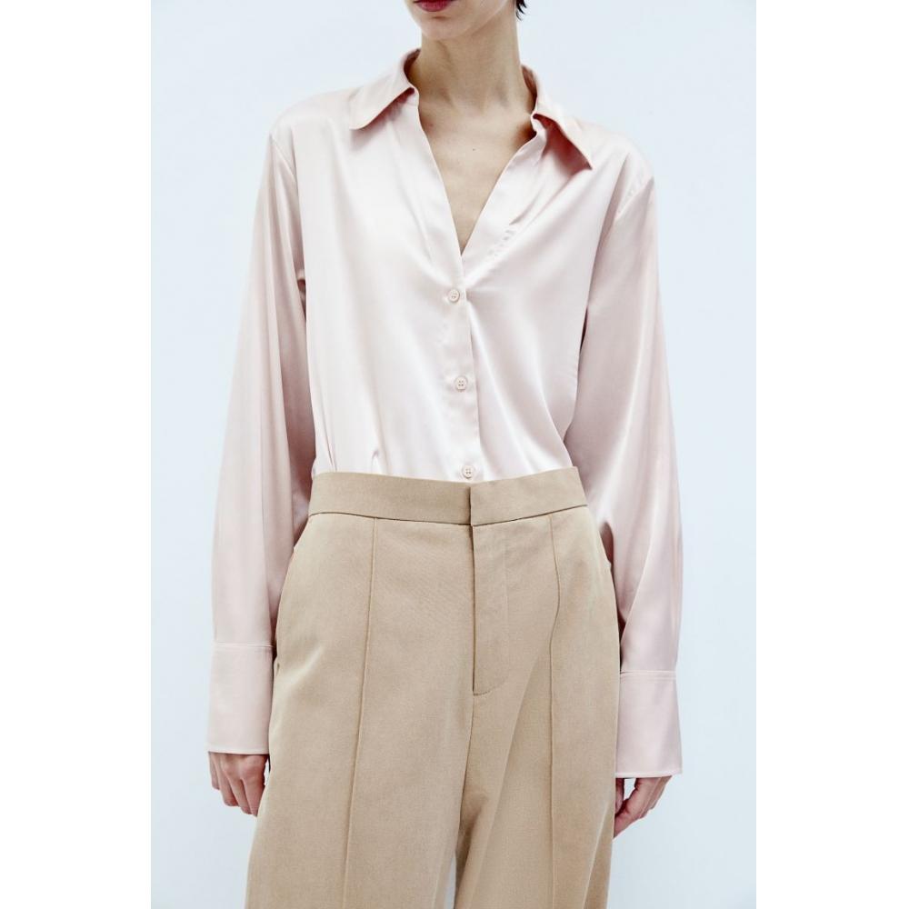 

Блузка HM с v-образным вырезом пудрово-розового цвета