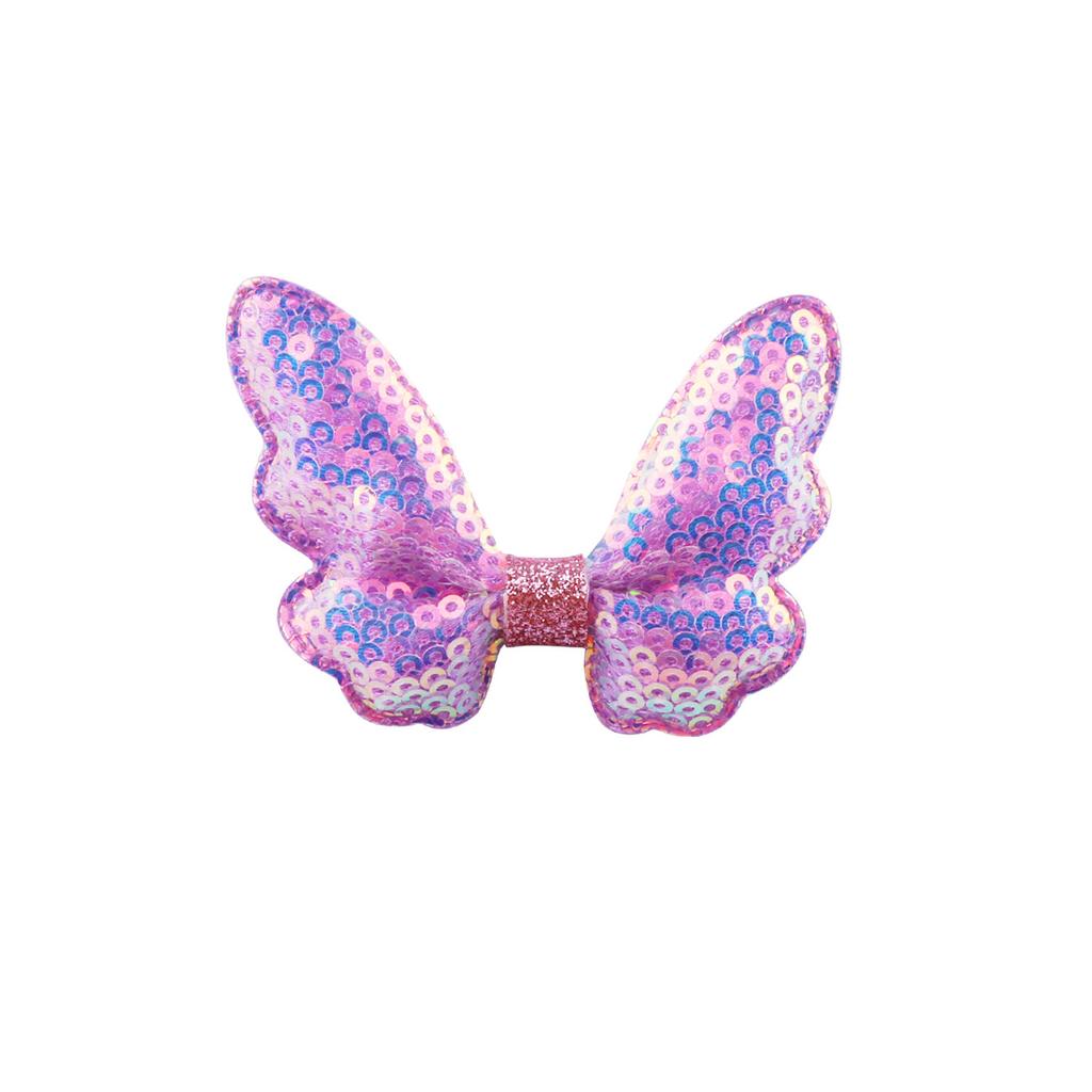 Glitter Mini Butterfly Hair Clips for Baby Girls Sparkly Colorful Hair Accessories Women Cute Small Tiny Clips Hair Accessories
