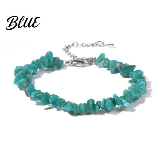 Durable Bracelet Women Irregular Beads Decor Adjustable Length Non-fading Wrist