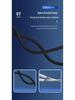 Braided Round Head Dual Elbow Fast Charging Cable for Apple Devices