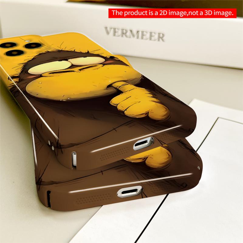 2DFlat Cartoon Gorilla Phone Case All inclusive film hard iPhone case, compatible with iPhone 18 Pro Max 17 16 15 14 13 12 11