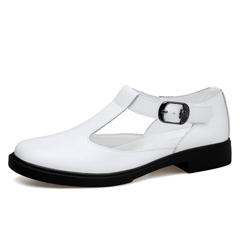 Fashion Hot Sale Summer Man Sandals Business Casual Shoes Men Wading Aqua Shoe Classic Leather Outdoor Beach Flats Simple Roman Sneakers