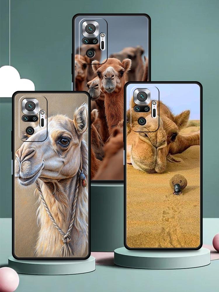 Animal Camel Phone Case Cover for Redmi 14C 10C Note 15 14 13 12 10 11 K40 Pro Plus 5G Shockproof Soft TPU Shell Fundas Capas