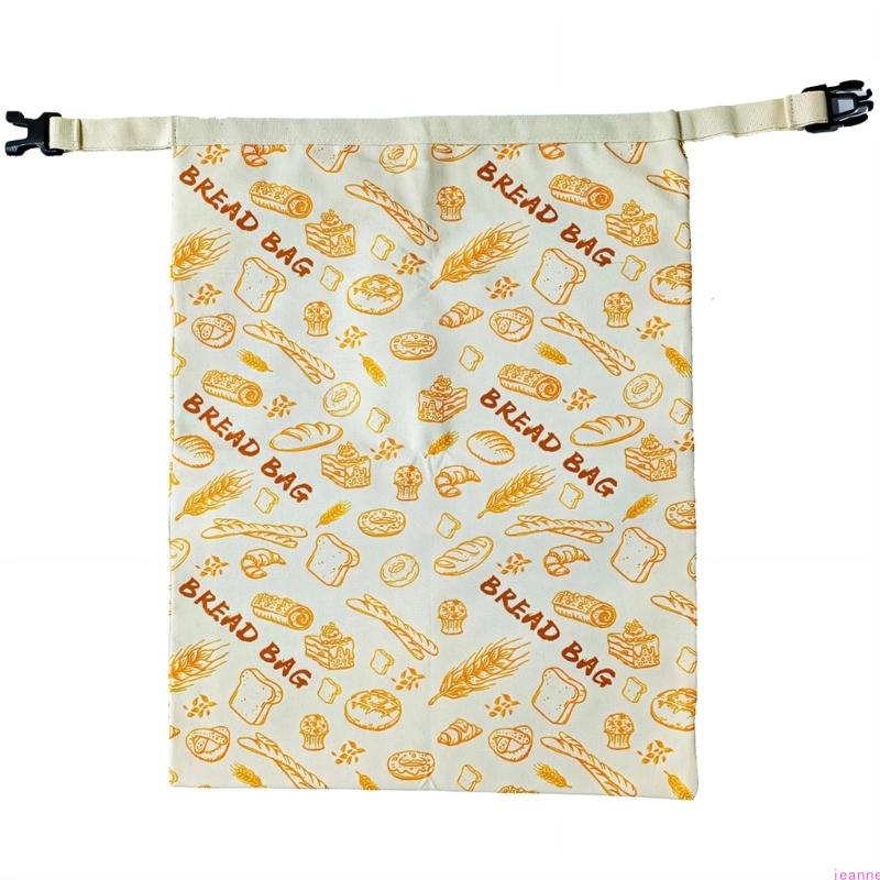 Organic Cotton Bees Wax Food Storage Bag with Elastic Bands and Carabiner Sustainable Kitchen Essential For Bread Cheese