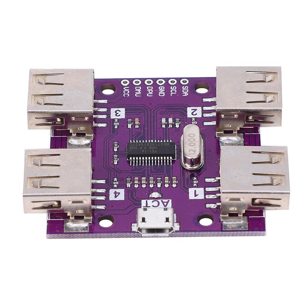 

CJMCU204 High Speed USB 2.0 HUB 4Port Controller DC 5V 500mA Module
