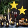40 Pcs Metallic Star Cutouts Double Printed Paper Stars Decoration for Wedding Movie Night Party Supplies Bulletin Board Classroom Wall Decorations