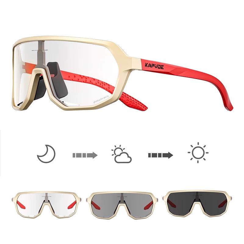 

Kapvoe Photochromic Sports Sunglasses Glasses Cycling Women Luxury Man Driving Fishing Fashion Travel Golf Women Bike Goggles Photochromic- 1 lens