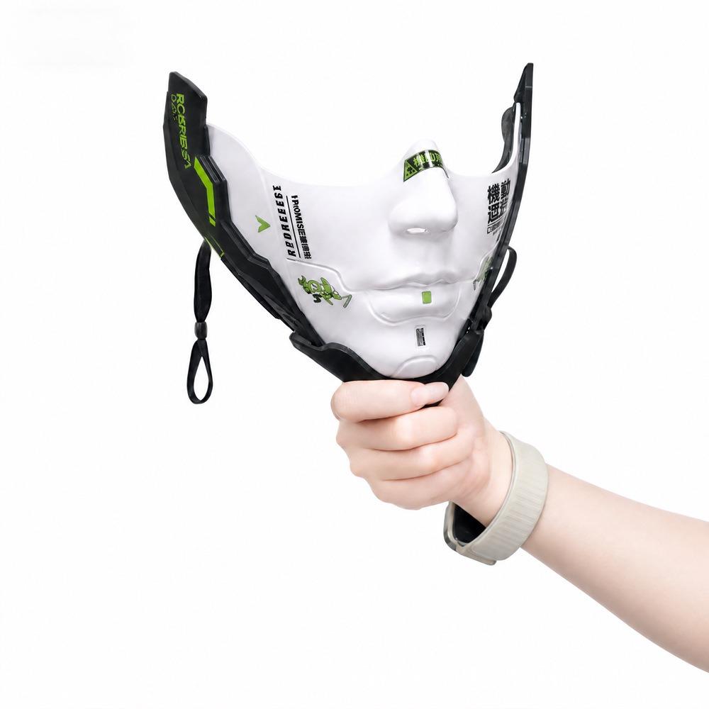 Robot Style Cyberpunk Mechanical Face Mask Decorative Design Sci Fi Robot Mask Cosplay Prop