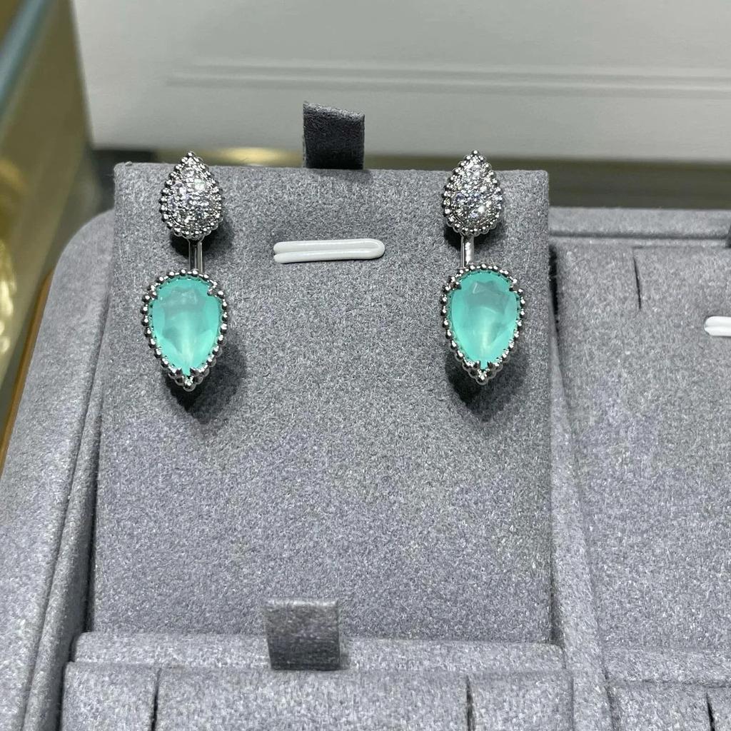Musla Designer Hot Sale Vintage Earrings for Women Gift Luxury Jewelry Fashion Water Drop Eardrop Pure 925 Sliver Party Ear Stud