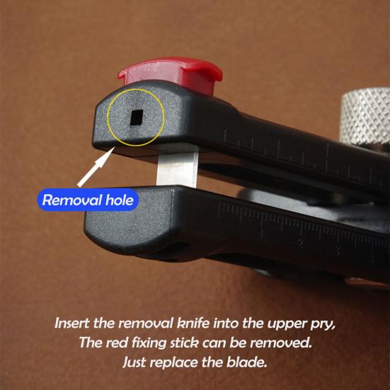 Adjustable Leather Strip Cutting Tool with Clear Scale User-Friendly Compact Design Portable